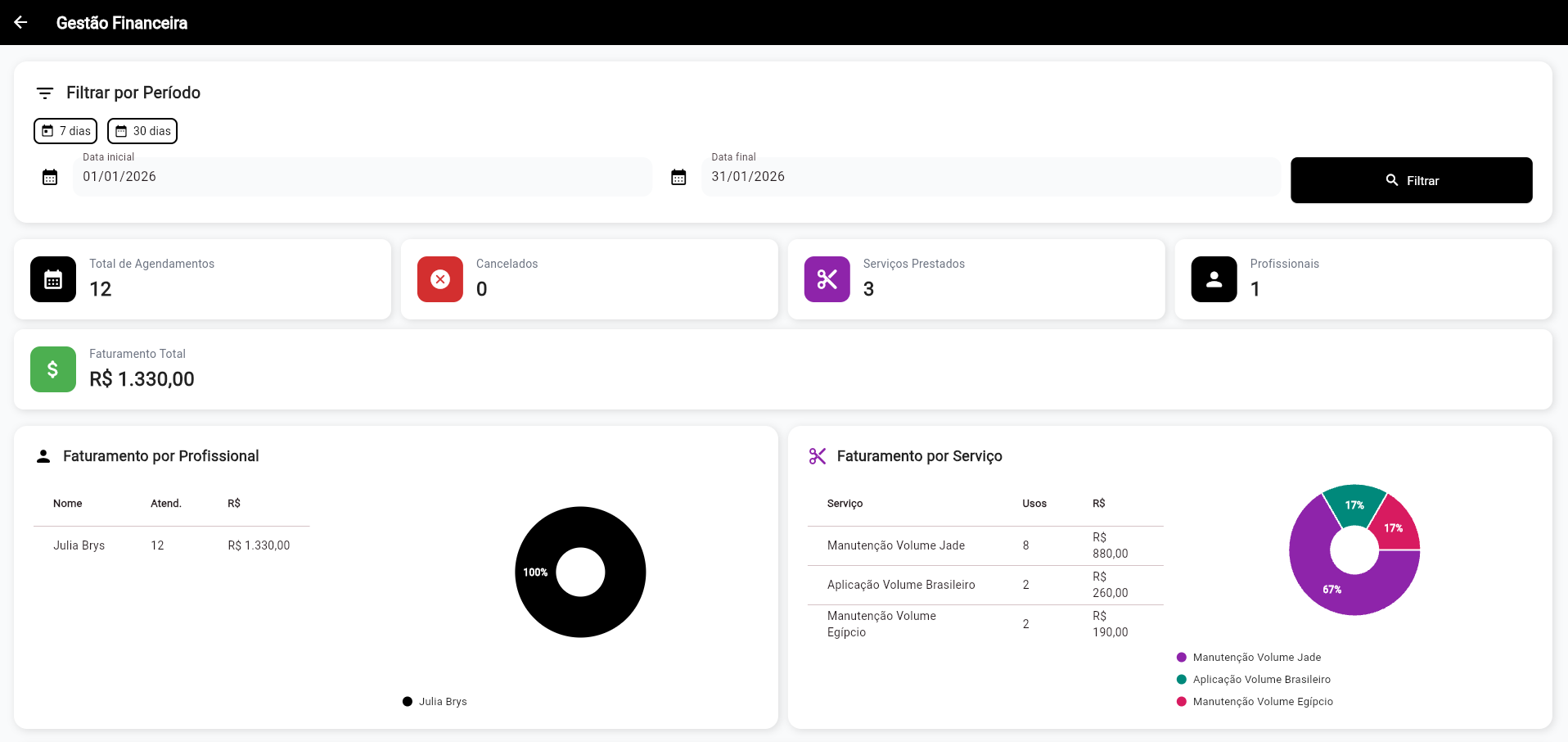 Sistema de Agendamento - Tela 3