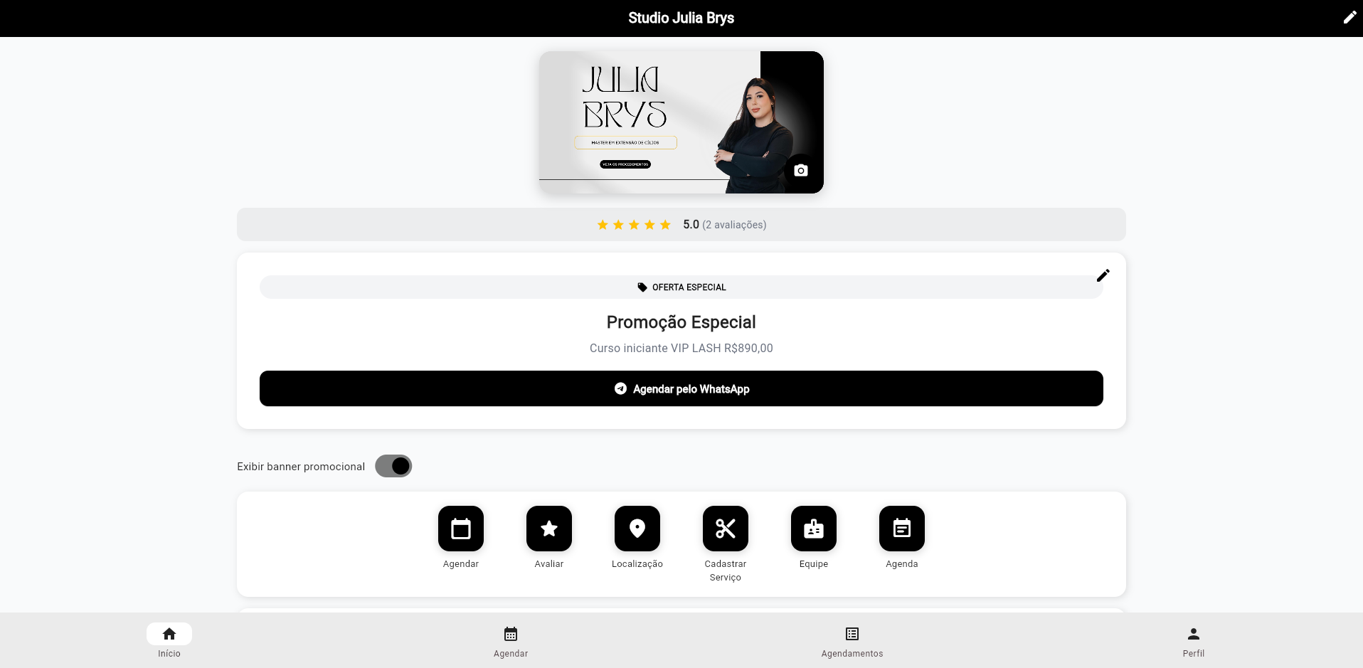 Sistema de Agendamento - Tela 1